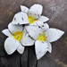 Upcycled Corrugated iron Christmas Lilies (3pc set)