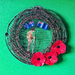 ANZAC Corrugated Iron Poppy Wreath