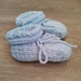 Baby Blue booties- Bubbles