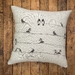 Hand Printed 'NZ Birds' Cushion Cover (Natural)