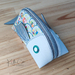 Deluxe Fish Shaped Zipper Pouch - Handcrafted with Clear Vinyl Overlay and embellishments