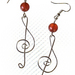 Carnelian Drop-style Earrings