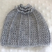 Crochet merino flower top baby beanie 0-6 mth