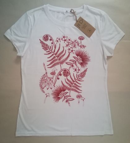 Women's Floral Print T-shirt 10-12