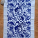 Floral Tea Towel - Blue