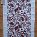 Floral Tea Towel - Burgundy