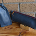 Leather pencil case and glasses case