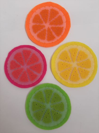 Citrus Coasters - set of 4