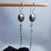 Textured Tine & Threepence Dangles