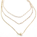 Multi-strand Gold Chain and Pearl Necklace