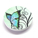 Blue-Green Butterfly Needle Minder