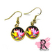 Bright Sunflower Cabochon earrings