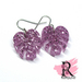 Monstera Leaf earrings - Light Purple