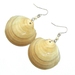 Ringed Dosinia Shell Earrings