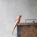 Perching Carved Wooden Bell Bird -  Korimako
