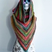 Crochet hooded scarf, Acrylic 