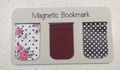 Floral Magnetic Bookmark Set of 3