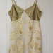 Silk slip dress - botanical imprints