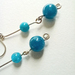 Silver and Apatite Gemstone Earrings 