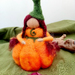 Felted Pumpkin Lady