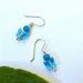 Silver and Apatite Butterfly Earrings