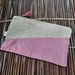 linen two tone pouch