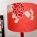 Vintage kimono silk lampshade (L)