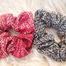 Vintage silk kimono Scrunchies (a set of two)