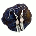 Silver Quartz & Rose Quartz Earrings