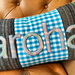 Aroha cushion cover - green check