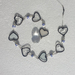 Stained Glass String of Hearts - Classic Clear