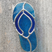 Stained Glass Jandal - Blue