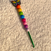 4MM RAINBOW BUTTERFLY BEADED CROCHET HOOK