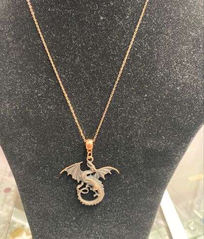 Copper Dragon Necklace