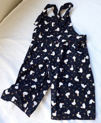 Baby Overalls - Just Ducky- 12 Month 