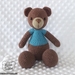 Teddy Bear (in Blue Tee) - Quality Handmade Crochet 