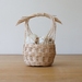 Handwoven Natural Rattan Garlic Basket - Modern