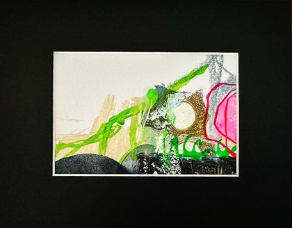 Seeing green: mixed media artwork